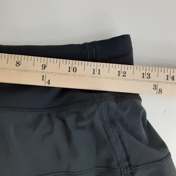 Lululemon Pace Rival Skirt Reg Mid Rise Skort Black Layered Tennis Skort Women 2 - Picture 8 of 10